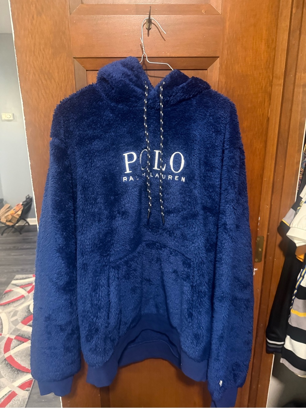 Polo by Ralph Lauren Navy Plush Crewneck Hoodie